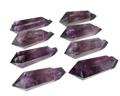 Amethyst Doppelender - Kristalltherapie - Amethyst Spitze poliert 