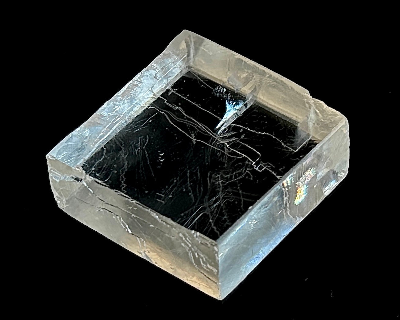 optischer Calcit - Rohstein Islandspat Doppelspat - Iceland Spar natur