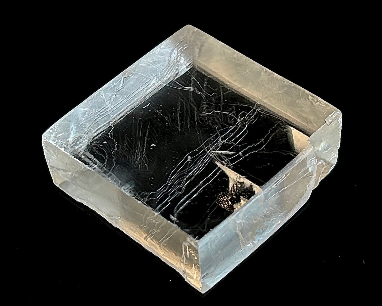 optischer Calcit - Rohstein Islandspat Doppelspat - Iceland Spar natur